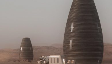 Viviendas de basalto en Marte