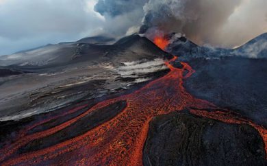 volcán basalto